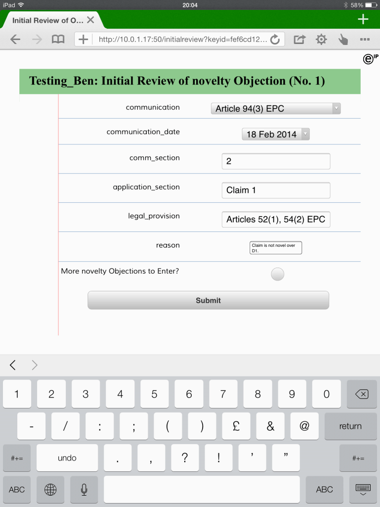 Enter Second Objection